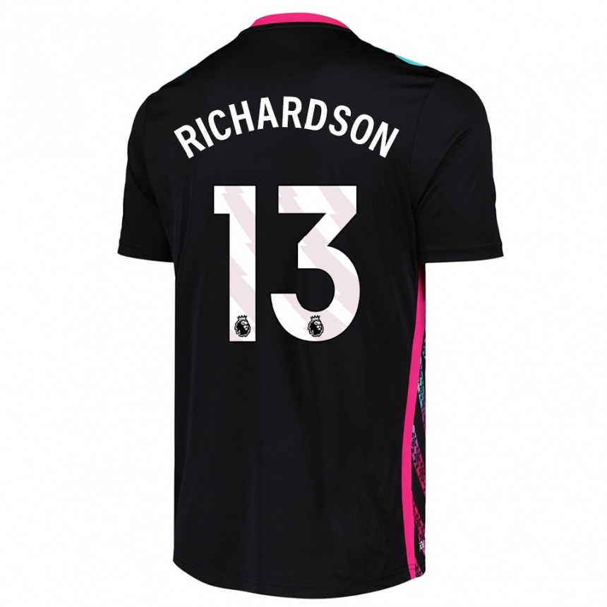 נשים כדורגל אדם ריצ'רדסון #13 שחור לבן חולצת שוער 2025/26