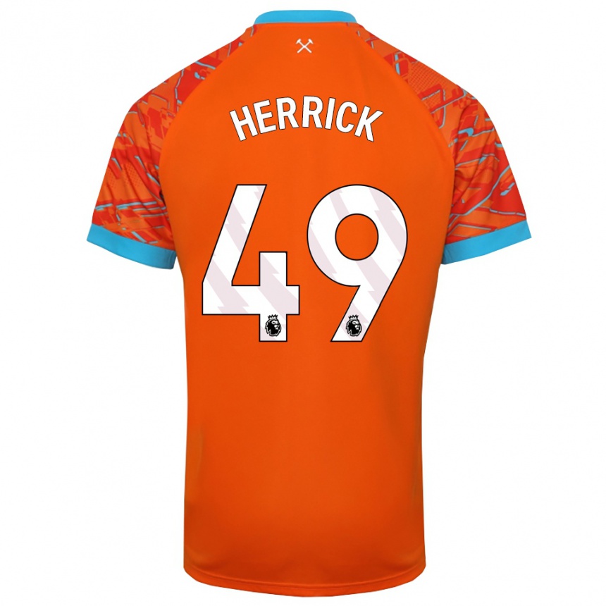 נשים כדורגל פינלי הריק #49 כתום לבן חולצת שוער 2025/26