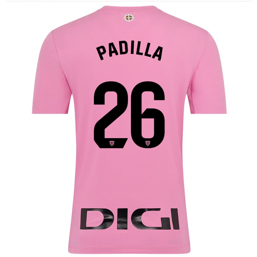 נשים כדורגל אלכס פאדייה #26 ורוד שחור חולצת שוער 2025/26