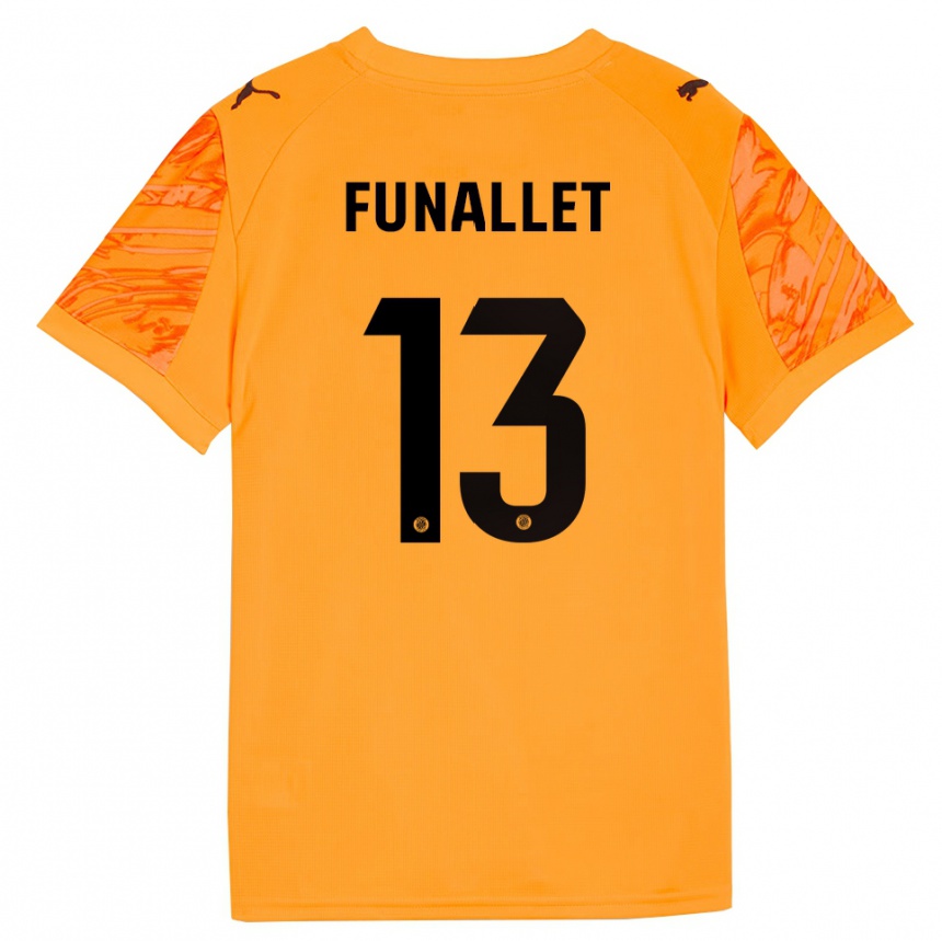 נשים כדורגל Pau Funallet #13 כתום שחור חולצת שוער 2025/26