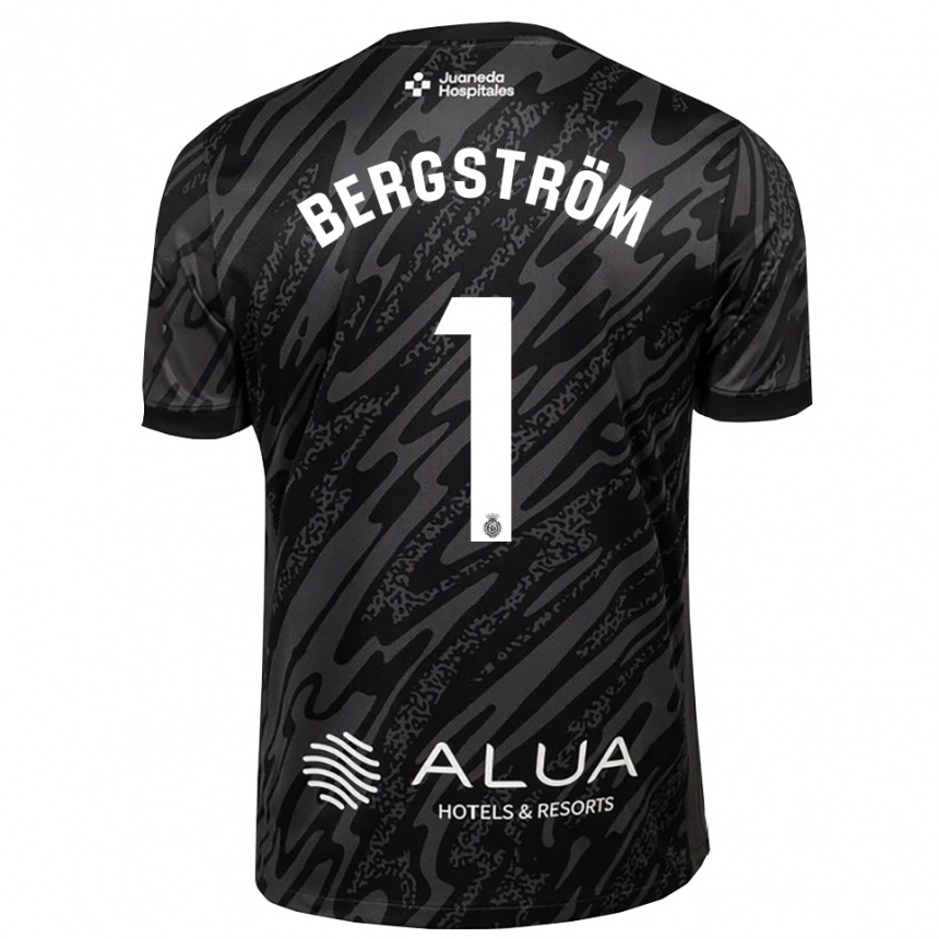 נשים כדורגל לוקס ברגשטרום #1 אפור כהה שחור חולצת שוער 2025/26