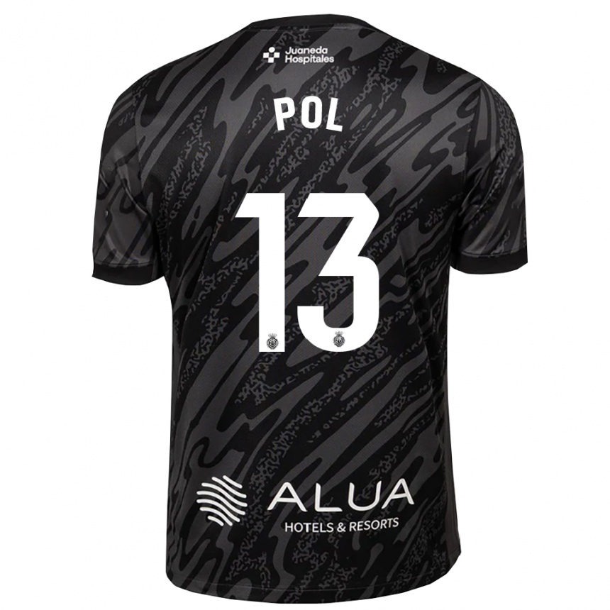 נשים כדורגל Joan Pol #13 אפור כהה שחור חולצת שוער 2025/26