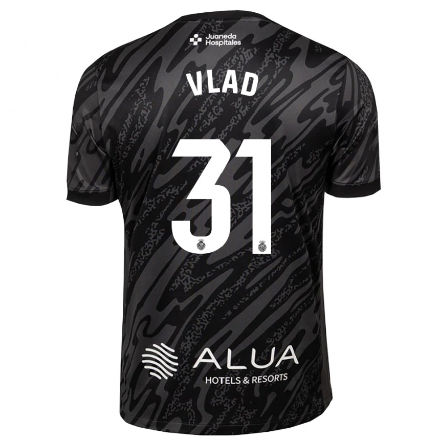 נשים כדורגל Rares Vlad #31 אפור כהה שחור חולצת שוער 2025/26