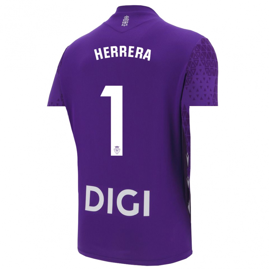 נשים כדורגל סרחיו הררה #1 סגול לבן חולצת שוער 2025/26