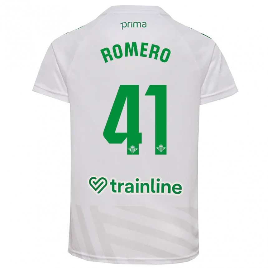 נשים כדורגל José Romero #41 ירוק לבן חולצת שוער 2025/26