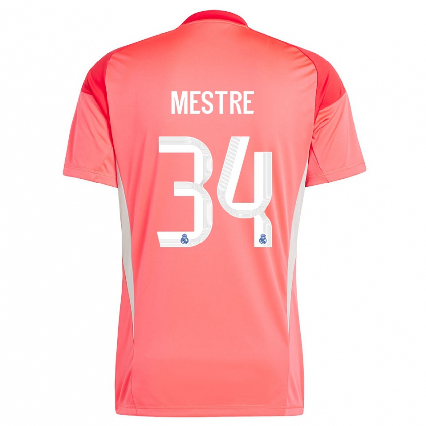 נשים כדורגל סרג׳יו מסטרה סאנצ׳ס #34 כתום אדום לבן חולצת שוער 2025/26