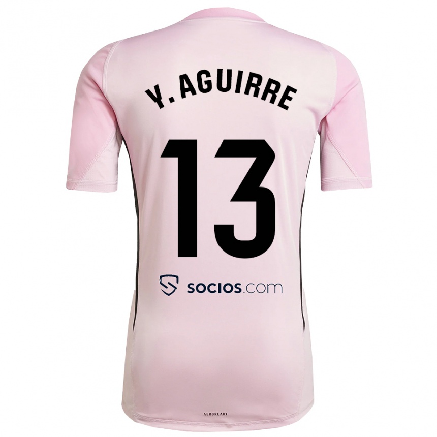 נשים כדורגל יולנדה אגירה גוטיירס #13 ורוד שחור חולצת שוער 2025/26