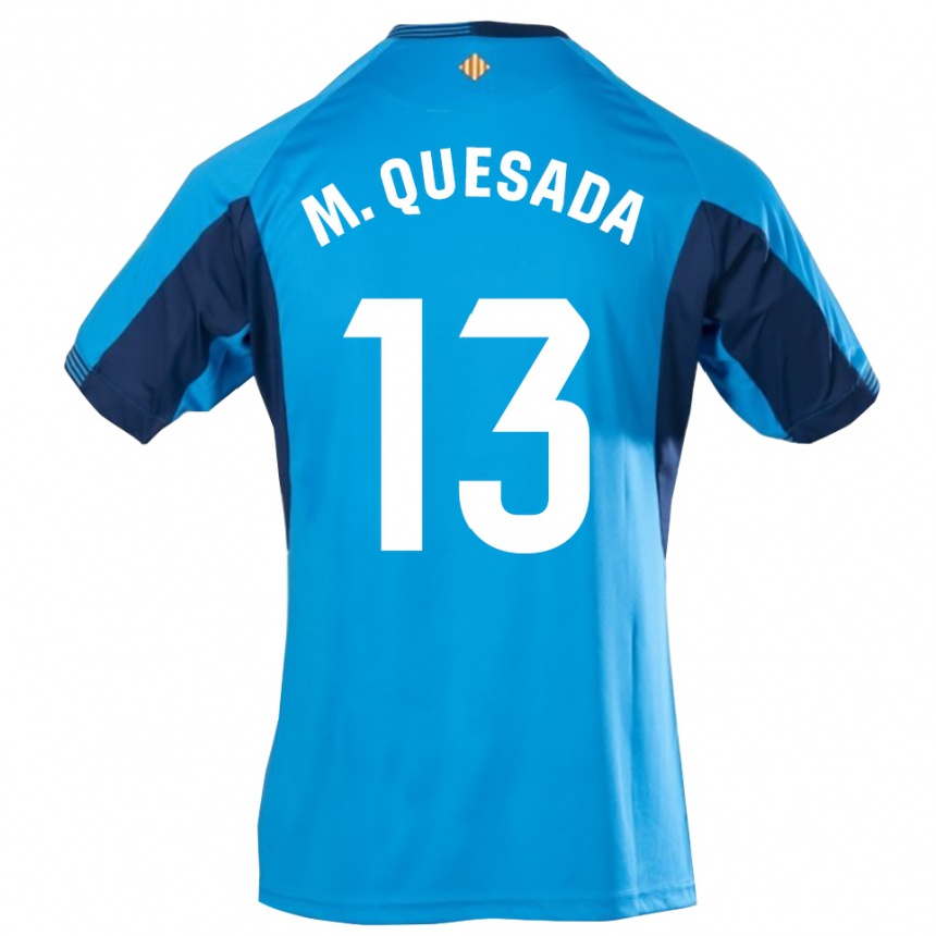 נשים כדורגל Montserrat Quesada Carrasco #13 כחול לבן חולצת שוער 2025/26