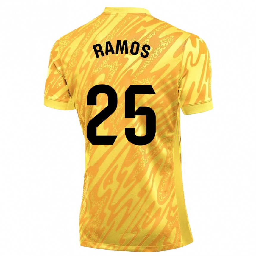 נשים כדורגל אלחנדרו ראמוס #25 צהוב שחור חולצת שוער 2025/26