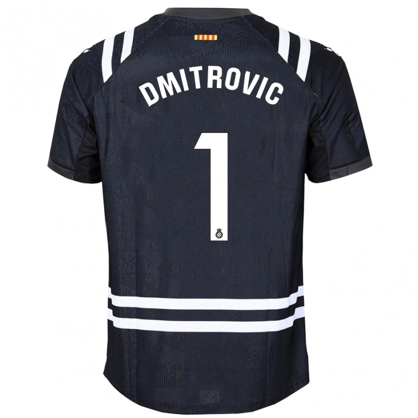 נשים כדורגל מרקו דמיטרוביץ' #1 שחור לבן חולצת שוער 2025/26