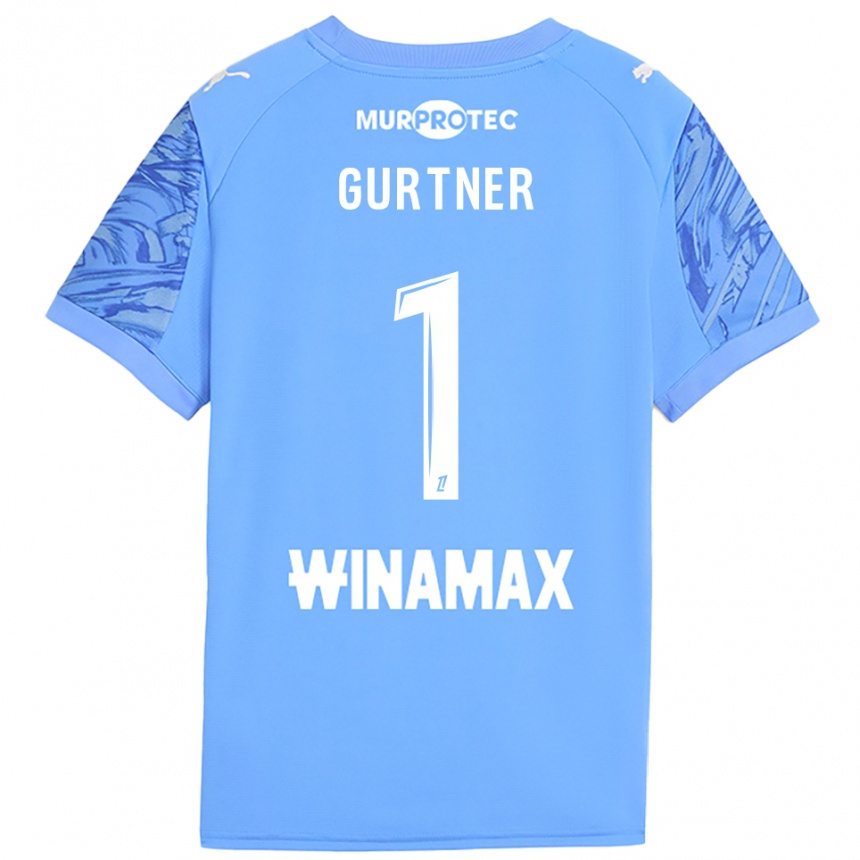 נשים כדורגל רז'י גורטנר #1 כחול בהיר לבן חולצת שוער 2025/26