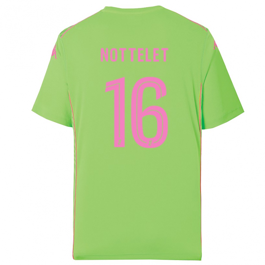 נשים כדורגל Gillian Nottelet #16 ירוק בהיר חולצת שוער 2025/26