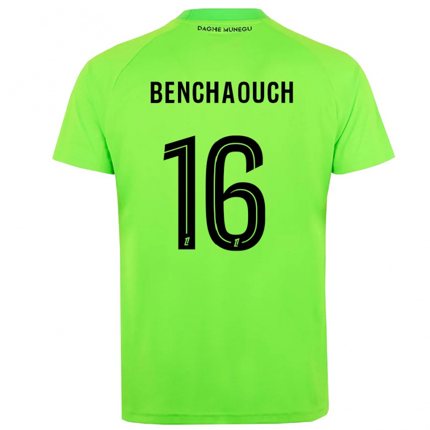 נשים כדורגל Yanis Benchaouch #16 ירוק שחור חולצת שוער 2025/26