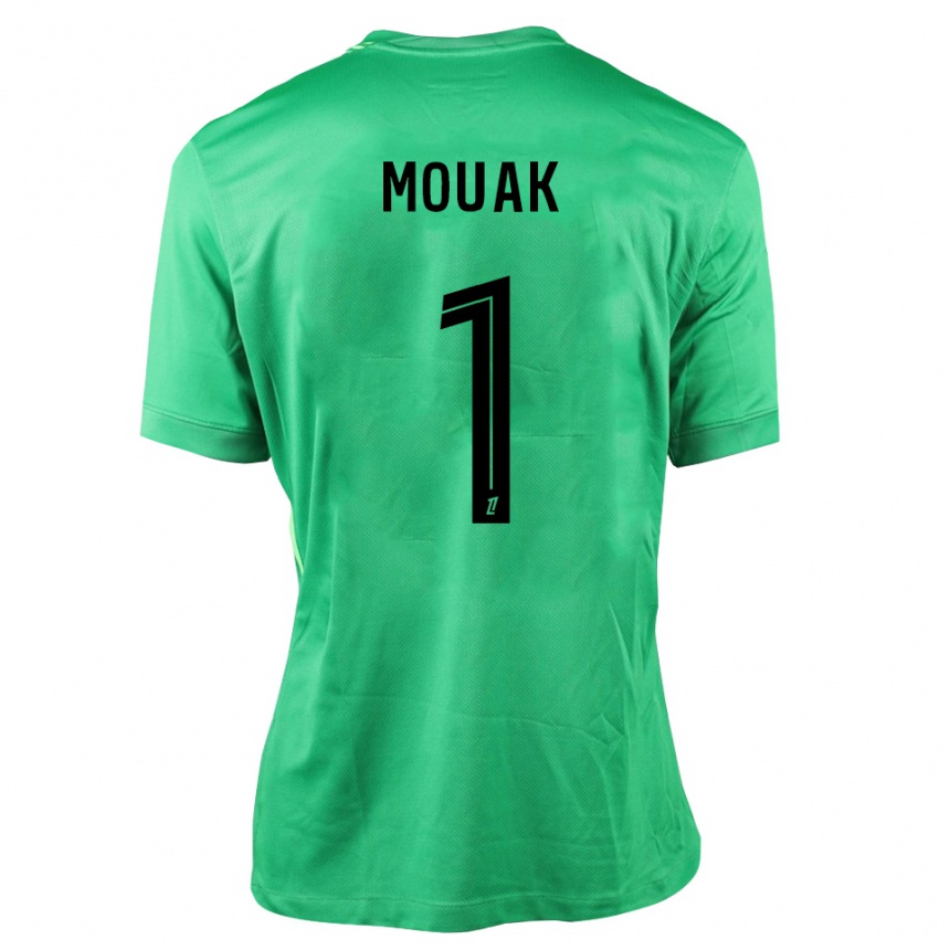 נשים כדורגל אדם מואק #1 ירוק שחור חולצת שוער 2025/26