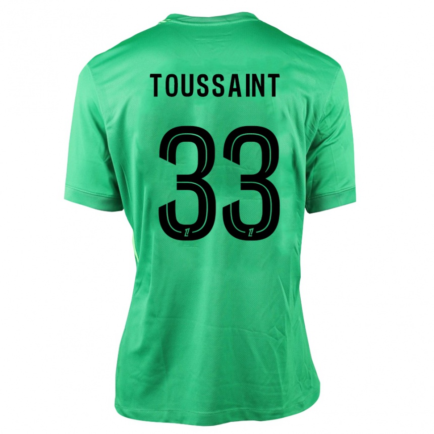 נשים כדורגל Océane Toussaint #33 ירוק שחור חולצת שוער 2025/26