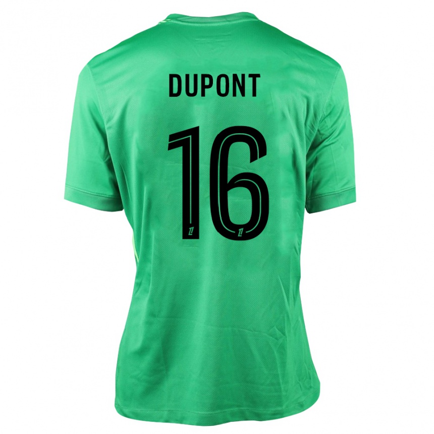 נשים כדורגל Raphaël Dupont #16 ירוק שחור חולצת שוער 2025/26