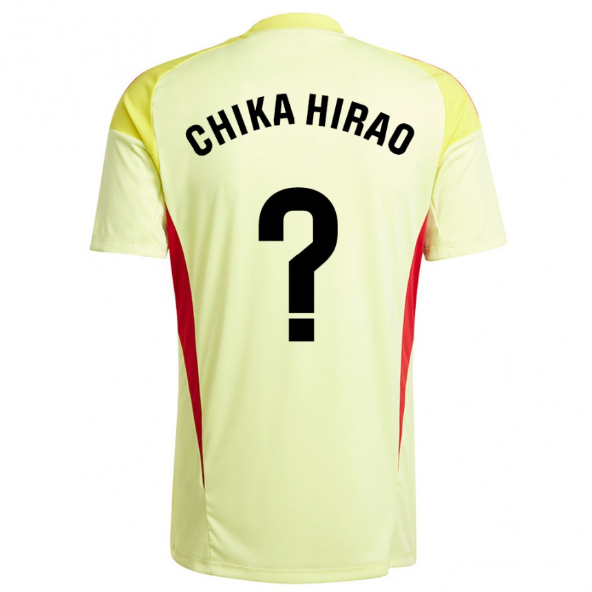 נשים כדורגל צ׳יקה היראו #0 צהוב בהיר שחור חולצת שוער 2025/26