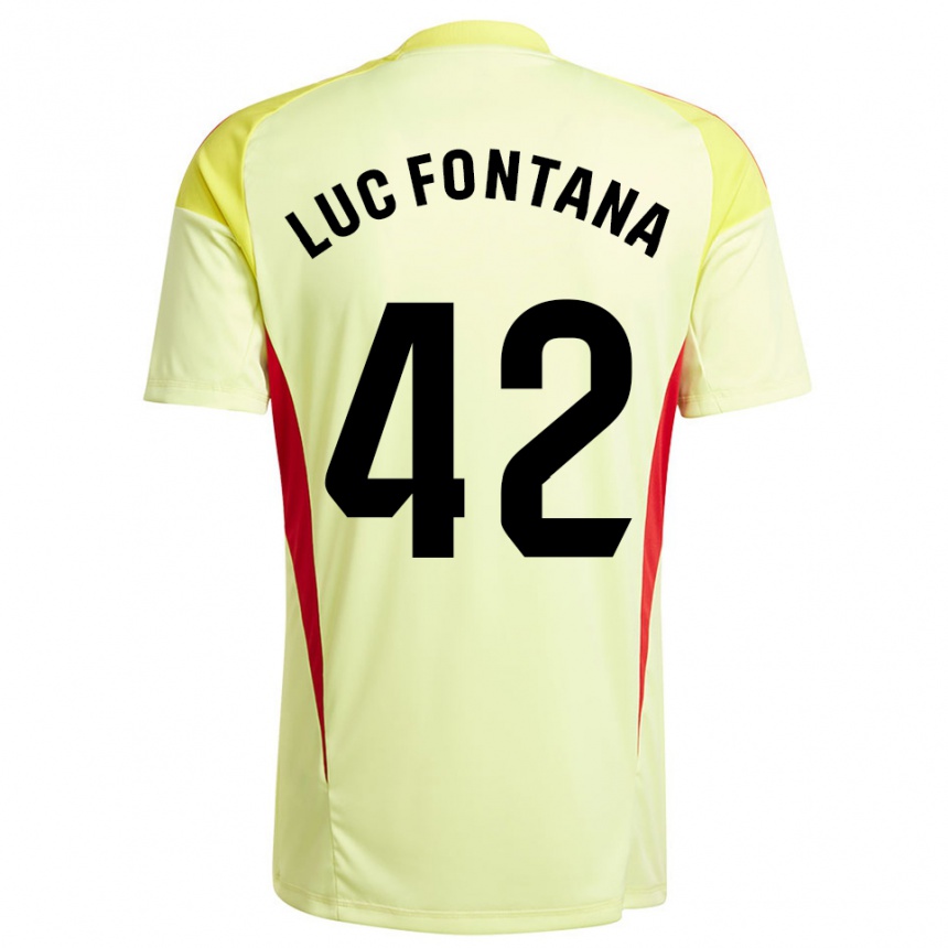 נשים כדורגל ז׳ן לוק פונטנה #42 צהוב בהיר שחור חולצת שוער 2025/26