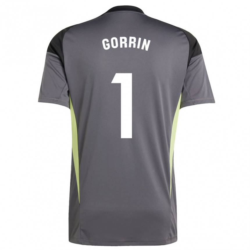 נשים כדורגל אלחנדרו גרסיה גורין #1 אפור כהה שחור חולצת שוער 2025/26