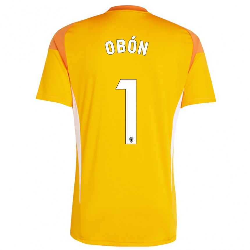 נשים כדורגל מנואל אובון סאלידו #1 צהוב כתום כהה חולצת שוער 2025/26