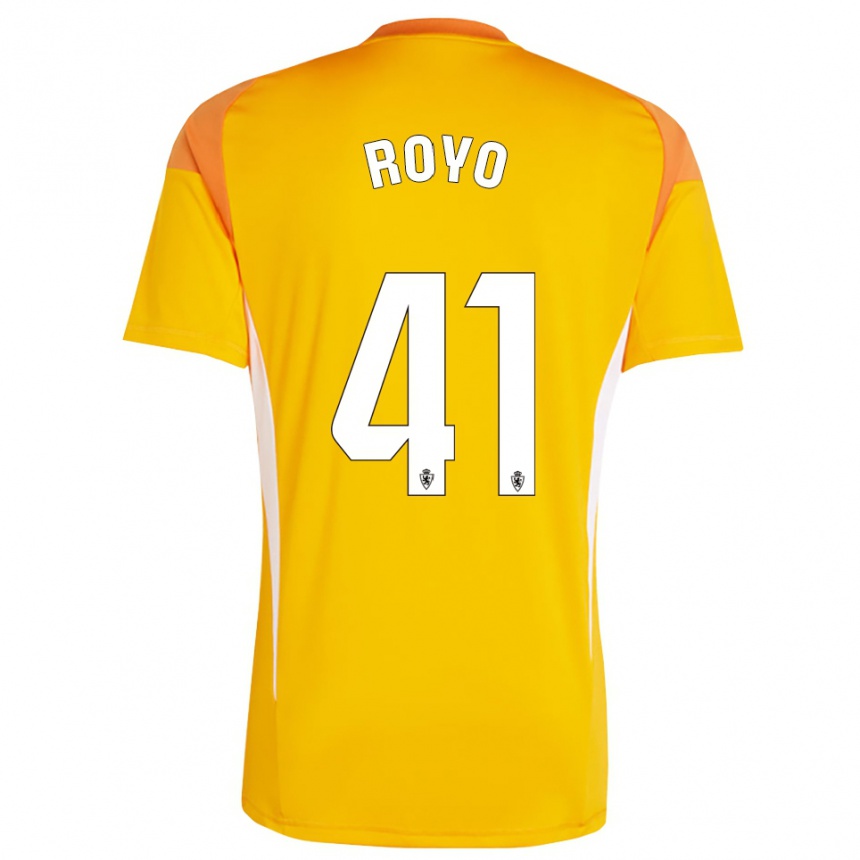 נשים כדורגל Eduardo Royo #41 צהוב כתום כהה חולצת שוער 2025/26