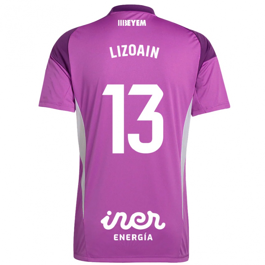 נשים כדורגל Raúl Lizoain #13 לבנדר סגול חולצת שוער 2025/26