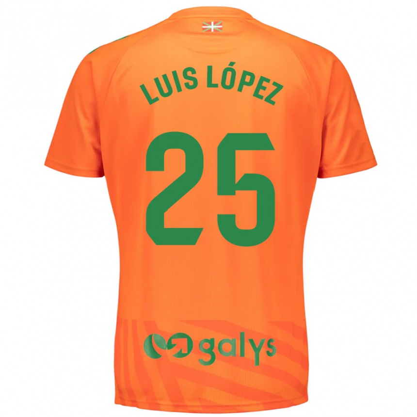 נשים כדורגל לואיס לופז #25 ירוק כתום חולצת שוער 2025/26