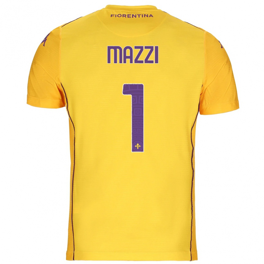 נשים כדורגל טומאסו מאזי #1 כתום צהוב סגול חולצת שוער 2025/26