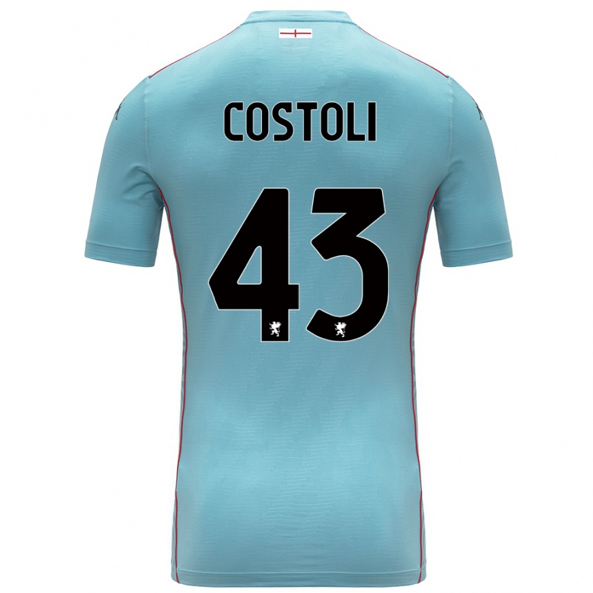 נשים כדורגל לורנזו קוסטולי #43 אפור כחול חולצת שוער 2025/26