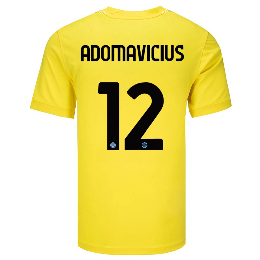 נשים כדורגל הנריקאס אדומוויצ׳יוס #12 צהוב בהיר שחור חולצת שוער 2025/26