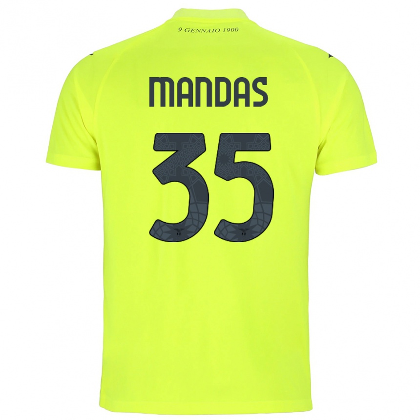 נשים כדורגל חריסטוס מנדאס #35 ירוק פלורסנט חולצת שוער 2025/26