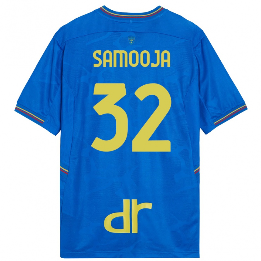 נשים כדורגל Jasper Samooja #32 כחול מלכותי חום חולצת שוער 2025/26