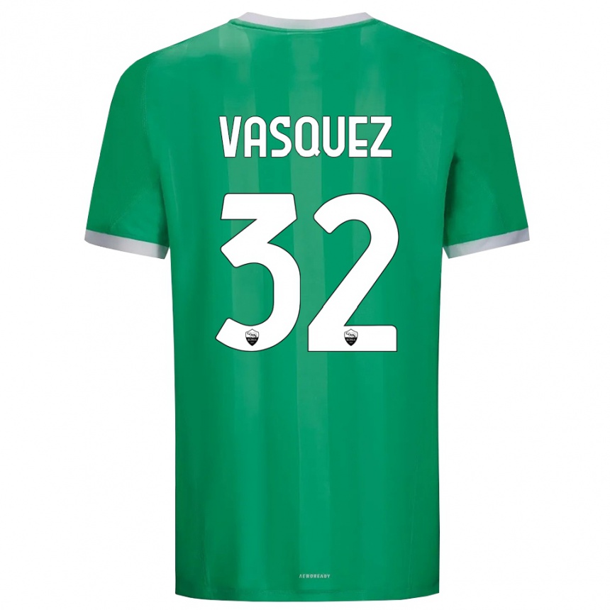 נשים כדורגל דוויס ואסקז #32 ירוק לבן חולצת שוער 2025/26