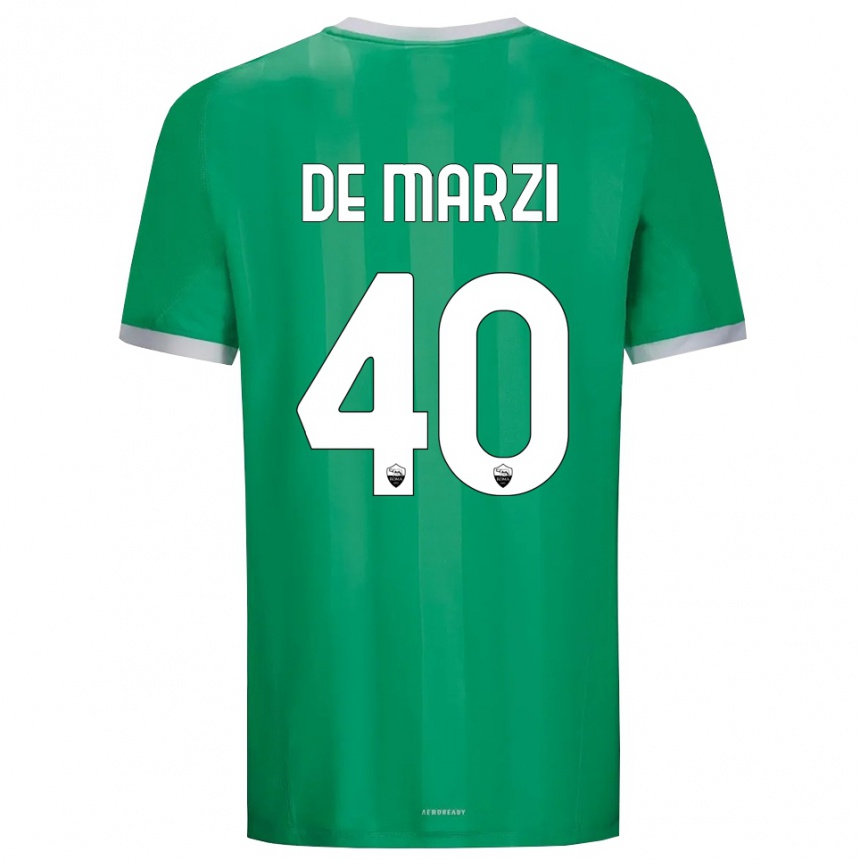 נשים כדורגל ג׳ורג׳יו דה מארזי #40 ירוק לבן חולצת שוער 2025/26