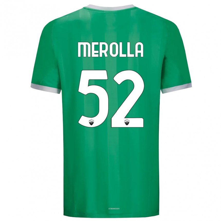 נשים כדורגל ליליאנה מרולה #52 ירוק לבן חולצת שוער 2025/26