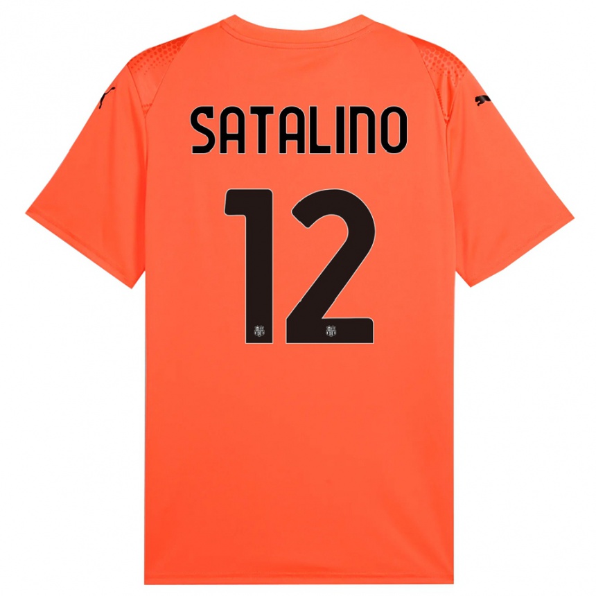 נשים כדורגל ג'אקומו סטלינו #12 שחור כתום חולצת שוער 2025/26