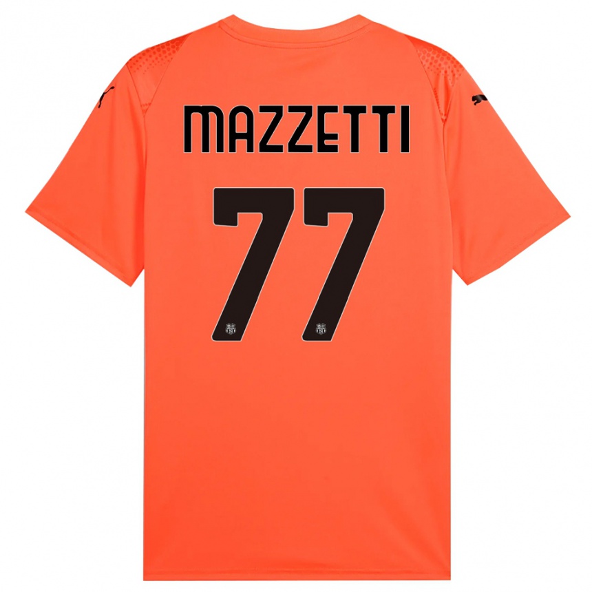 נשים כדורגל ריקרדו מאצטי #77 שחור כתום חולצת שוער 2025/26