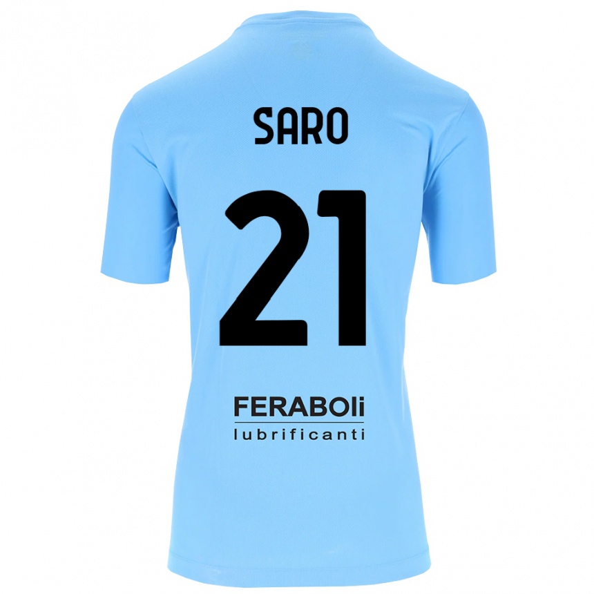 נשים כדורגל ג'אנלוקה סארו #21 שחור תכלת חולצת שוער 2025/26