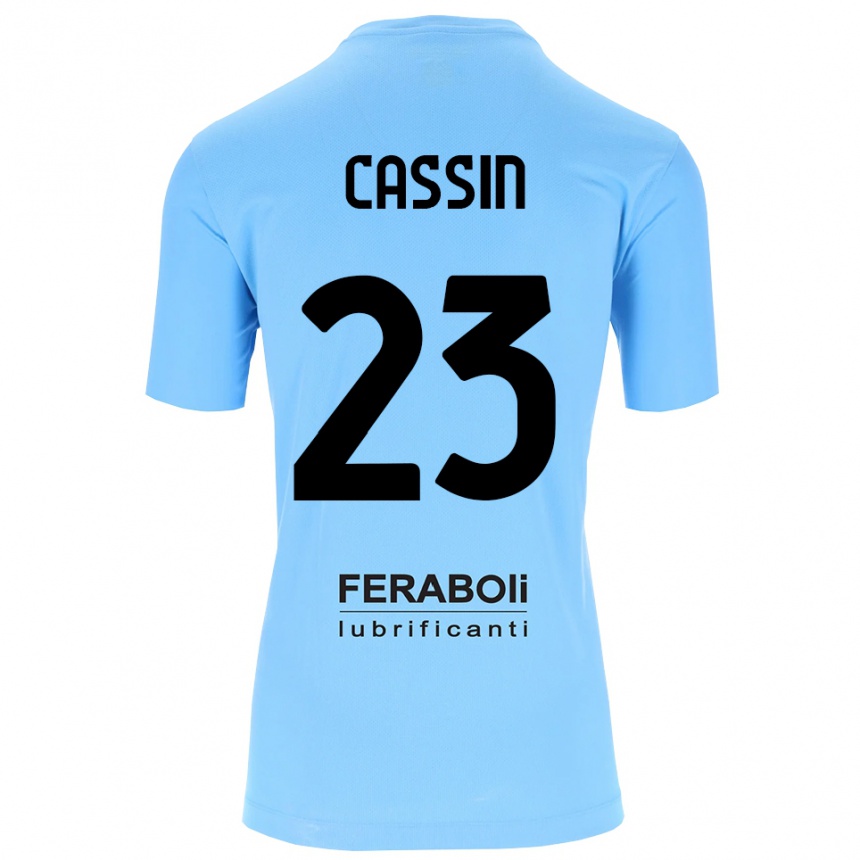 נשים כדורגל Marco Cassin #23 שחור תכלת חולצת שוער 2025/26