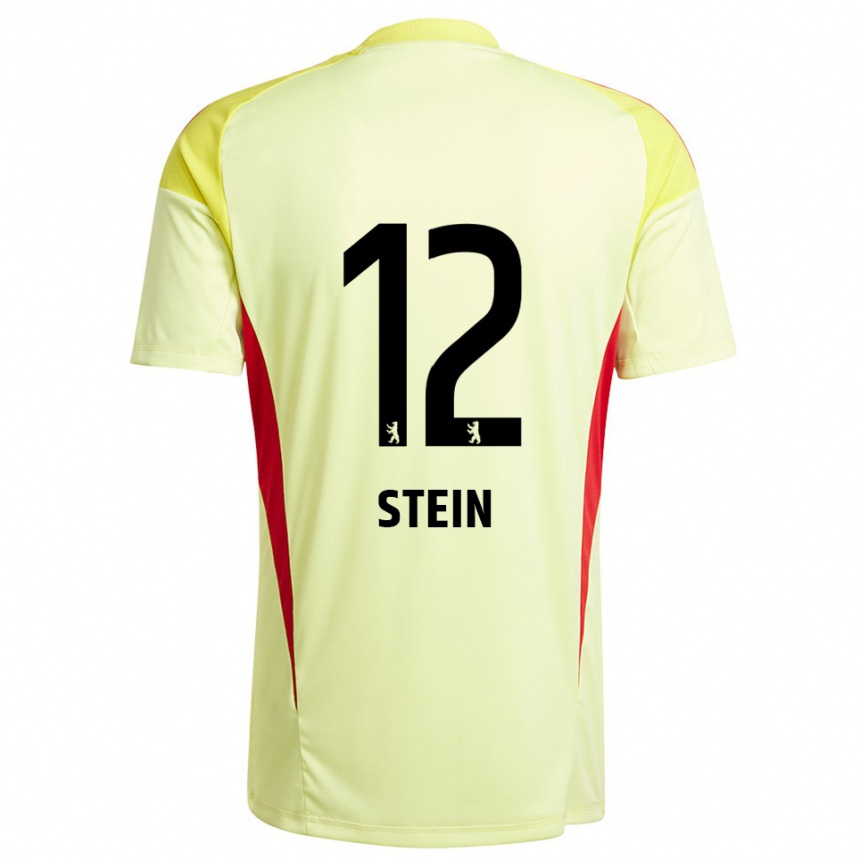 נשים כדורגל יאניק שטיין #12 צהוב בהיר שחור חולצת שוער 2025/26
