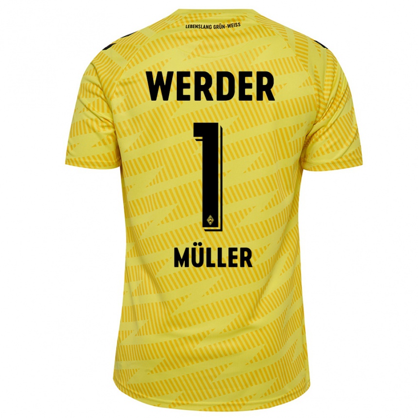 נשים כדורגל וינסנט מילר #1 שחור צהוב חולצת שוער 2025/26