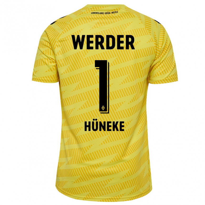 נשים כדורגל Win Hüneke #1 שחור צהוב חולצת שוער 2025/26