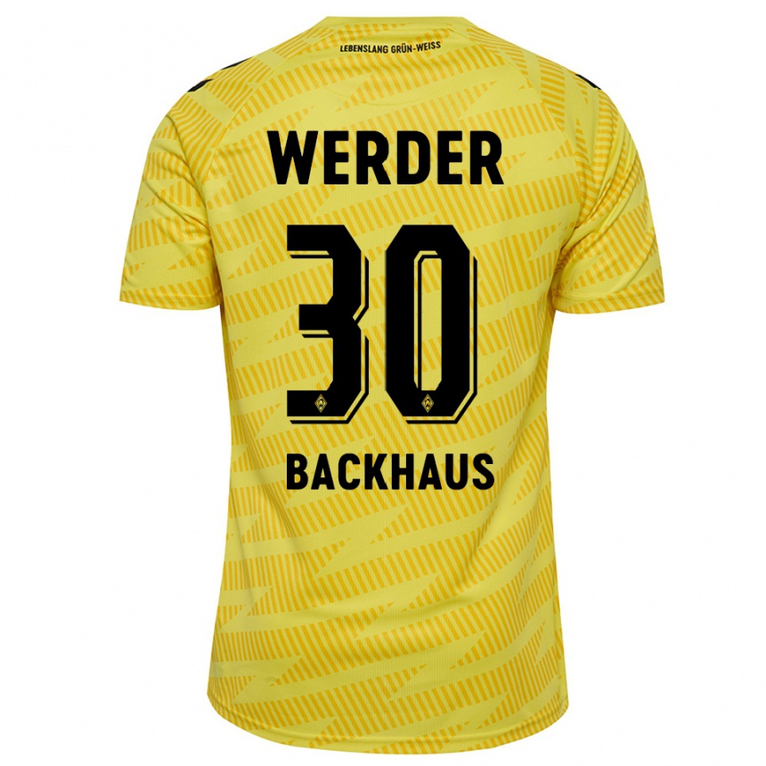 נשים כדורגל מיו בקהאוז #30 שחור צהוב חולצת שוער 2025/26