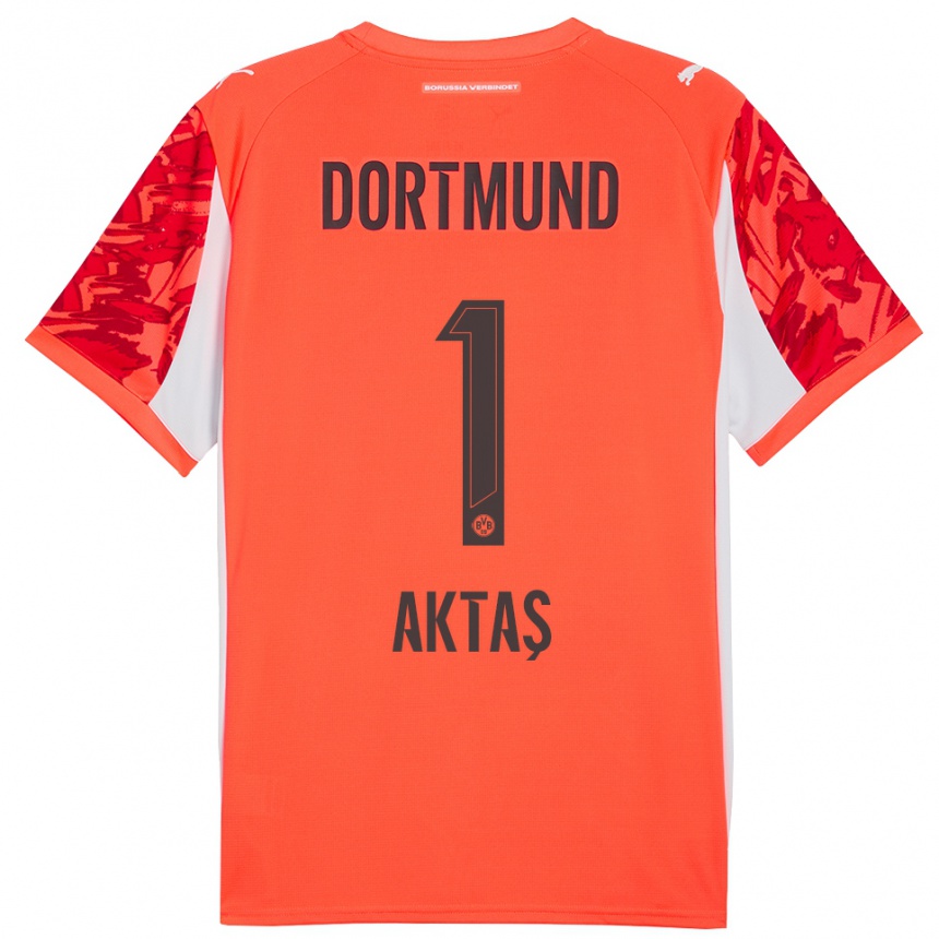 נשים כדורגל יילמאז אקטאש #1 כתום אדום חולצת שוער 2025/26