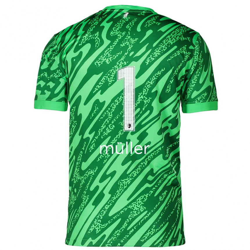 נשים כדורגל Philipp Müller #1 ירוק לבן חולצת שוער 2025/26