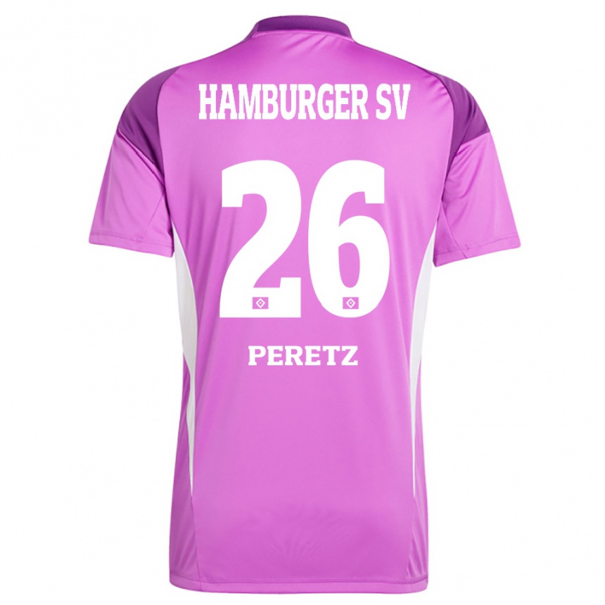 נשים כדורגל דניאל פרץ #26 סגול לבן לילך חולצת שוער 2025/26