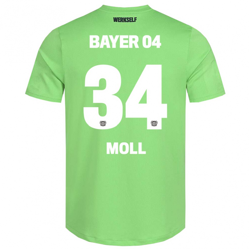 נשים כדורגל Anne Moll #34 לבן ירוק בהיר חולצת שוער 2025/26