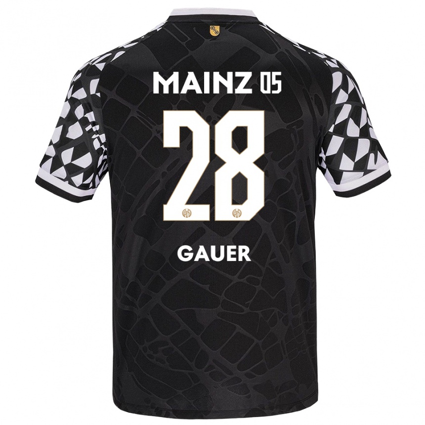 נשים כדורגל לוק קווין גאואר #28 שחור לבן חולצת שוער 2025/26