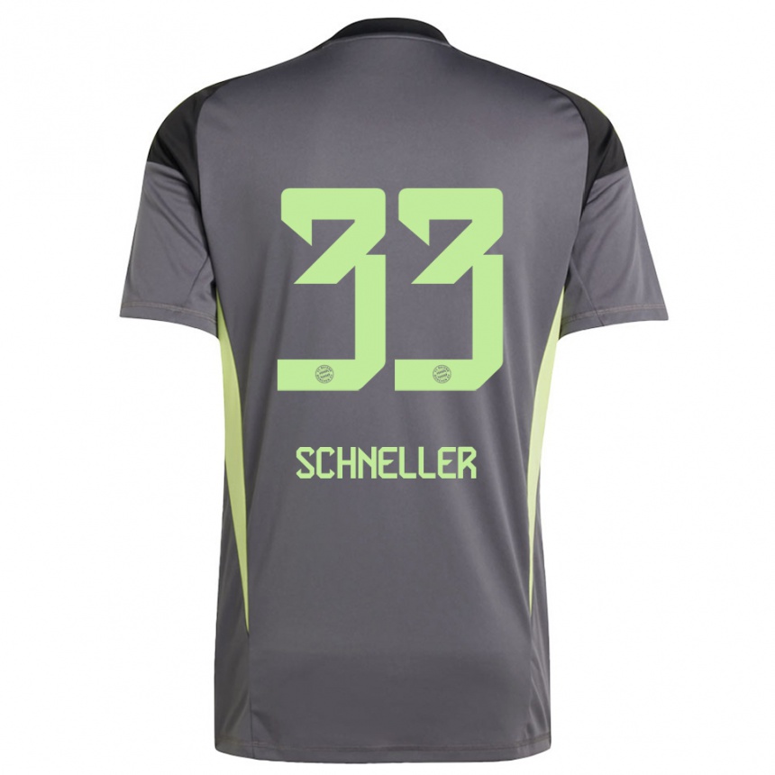 נשים כדורגל לוקאס שנלר #33 צהוב ירוק שחור חולצת שוער 2025/26
