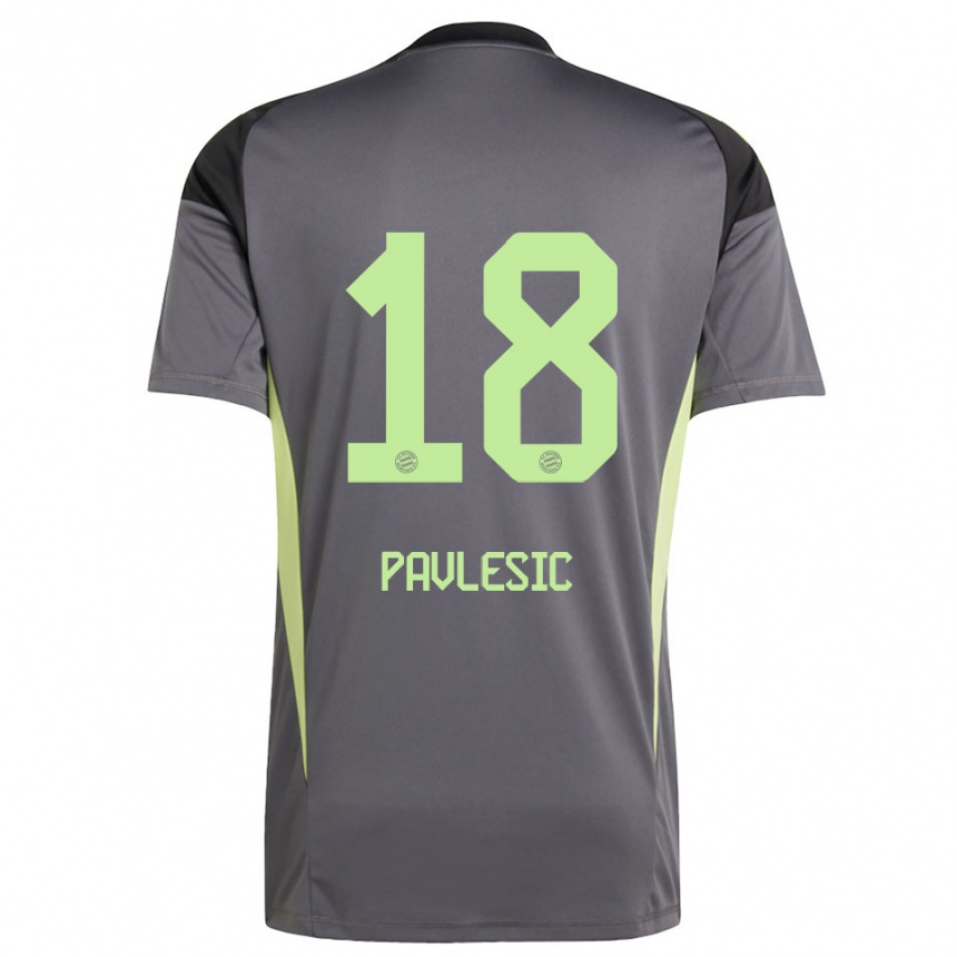 נשים כדורגל אנתוני פאבלשיץ' #18 צהוב ירוק שחור חולצת שוער 2025/26